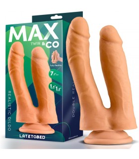 Twin Dildo Doble Realista 7.1 Natural