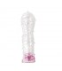 Funda para el Pene Texturizada con Bala Vibradora Transparen