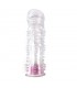 Funda para el Pene puntitos Texturizada con Bala Vibradora Transparen