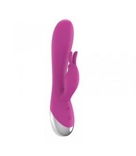 VIbrador Dual USB Silicona Rosa