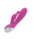 VIbrador Dual USB Silicona Rosa