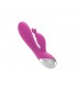 VIbrador Dual USB Silicona Rosa
