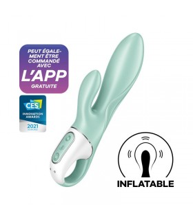 Vibrador con Funcion de Inchado Air Pump Bunny 5 con APP