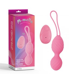Huevo Vibrador Control Remoto Ridged USB Silicona 7.4