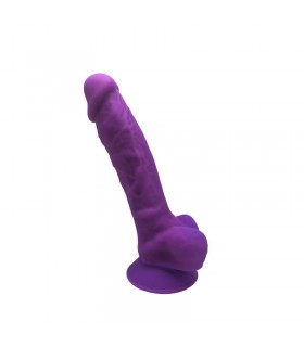 DILDO LILA SILEXD 7" SILICONA