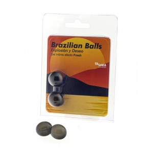 Set 2 Brazilian Balls Gel Excitante Efecto Fresh