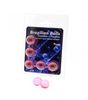 Set 5 Brazilian Balls Gel Efecto Refresh Vibration
