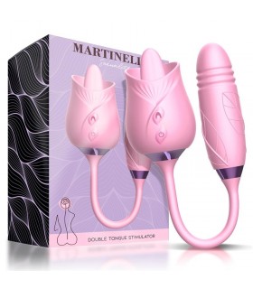 Martinella Lengua Estimuladora Clítoris y Huevo con Thrustin