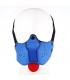Bozal de Perro de Neopreno Desmontable y Ajustable Azul