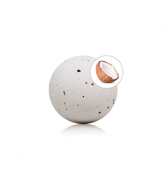 Bomba de Baño Coco con Pétalos de Rosa 150 gr Bomba de Baño Coco con Pétalos de Rosa 150 gr