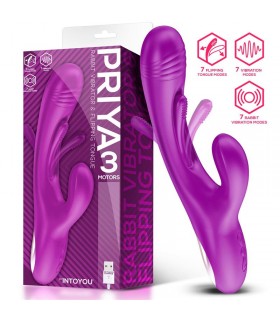 Priya Vibrador con Lengua con Movimiento Flipping