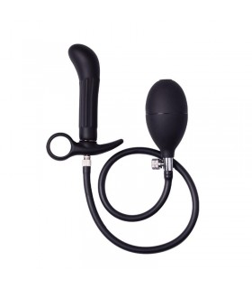 Plug Anal Inflable con Bomba Negro