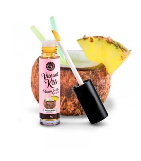 Lip Gloss Vibrant Kiss Sabor Piña Colada