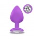 Sparkly Plug Anal Silicona Talla M Violet