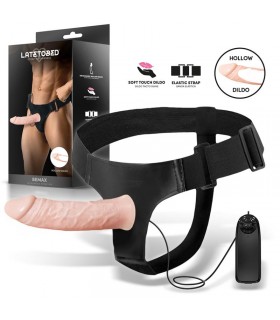 Bemax Arnés con Dildo Hueco Desmontable, Vibración y Control