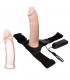 Bemax Arnés con Dildo Hueco Desmontable, Vibración y Control