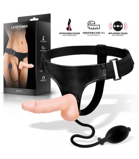 Brato Arnés con Dildo Realista y Función de Inflado