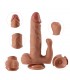 Brody Dildo con 20 Modos de Vibración y Estimulador de Clíto