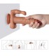 Brody Dildo con 20 Modos de Vibración y Estimulador de Clíto