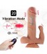 Brody Dildo con 20 Modos de Vibración y Estimulador de Clíto