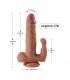 Brody Dildo con 20 Modos de Vibración y Estimulador de Clíto