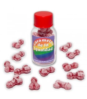 Bote 12 Caramelos Forma Pene Sabor Frutas