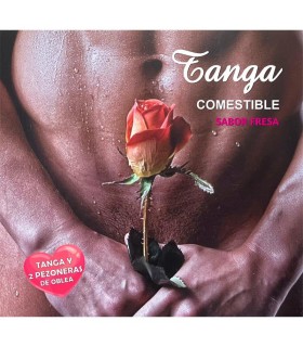 Tanga de Oblea y 2 Pezoneras Sabor Fresa Chico