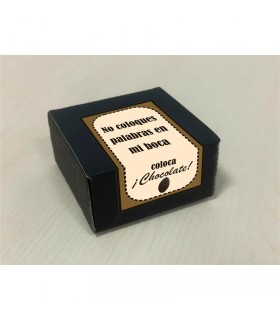 Caja de 8 Bombones Chocolate Puro Forma Labios Vagina