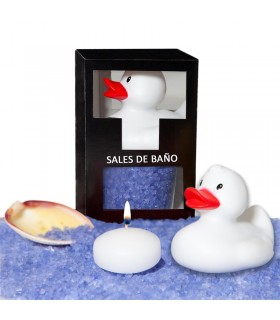 Set Sales Baño Aroma Lavanda Pato, Vela y Concha 150gr
