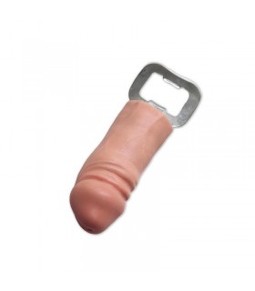 Abridor Metálico con Pene de Goma