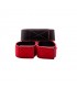 Shots Ouch! Collar y Muñequeras Reversibles Color Rojo