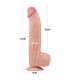 Dildo Dual Layer Piel Retractil 12