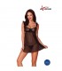 Milagros Chemise y Tanga Negro