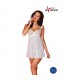 Milagros Chemise y Tanga Blanco