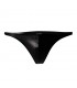 C4M11 Calzoncillo Estilo Brazilian Leatherette Negro