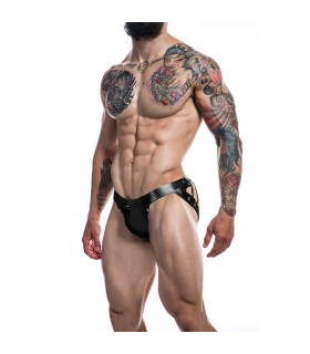 C4M14 Suspendorio Desire Leatherette Negro