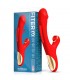 Fiter Vibrador con Succión y Lengua Flip-Flap 3 Motores Rojo