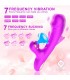 Fiter Vibrador con Succión y Lengua Flip-Flap 3 Motores Púrp