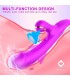 Fiter Vibrador con Succión y Lengua Flip-Flap 3 Motores Púrp