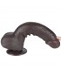 Dildo Dual Layer Piel Deslizante 9.5 Negro