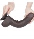 Dildo Dual Layer Piel Deslizante 9.5 Negro