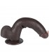 Dildo Dual Density Piel Deslizante 9 Negro