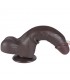 Dildo Dual Density Piel Deslizante 8.5 Negro