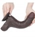 Dildo Dual Density Piel Deslizante 8.5 Negro