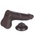 Dildo Dual Density Piel Deslizante 8.5 Negro