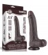 Dildo Dual Density Piel Deslizante 8.5 Negro