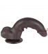 Dildo Dual Layer Piel Deslizante 8.5 Negro.