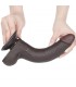 Dildo Dual Layer Piel Deslizante 8.5 Negro.