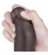 Dildo Dual Layer Piel Deslizante 8.5 Negro.