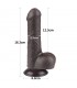 Dildo Dual Layer Piel Retractil 7